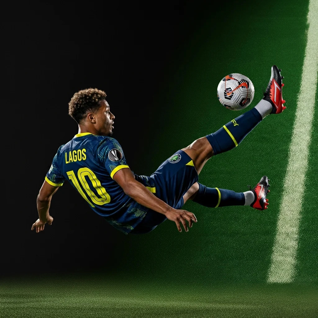 Football player in black helmet and white jersey holding a football