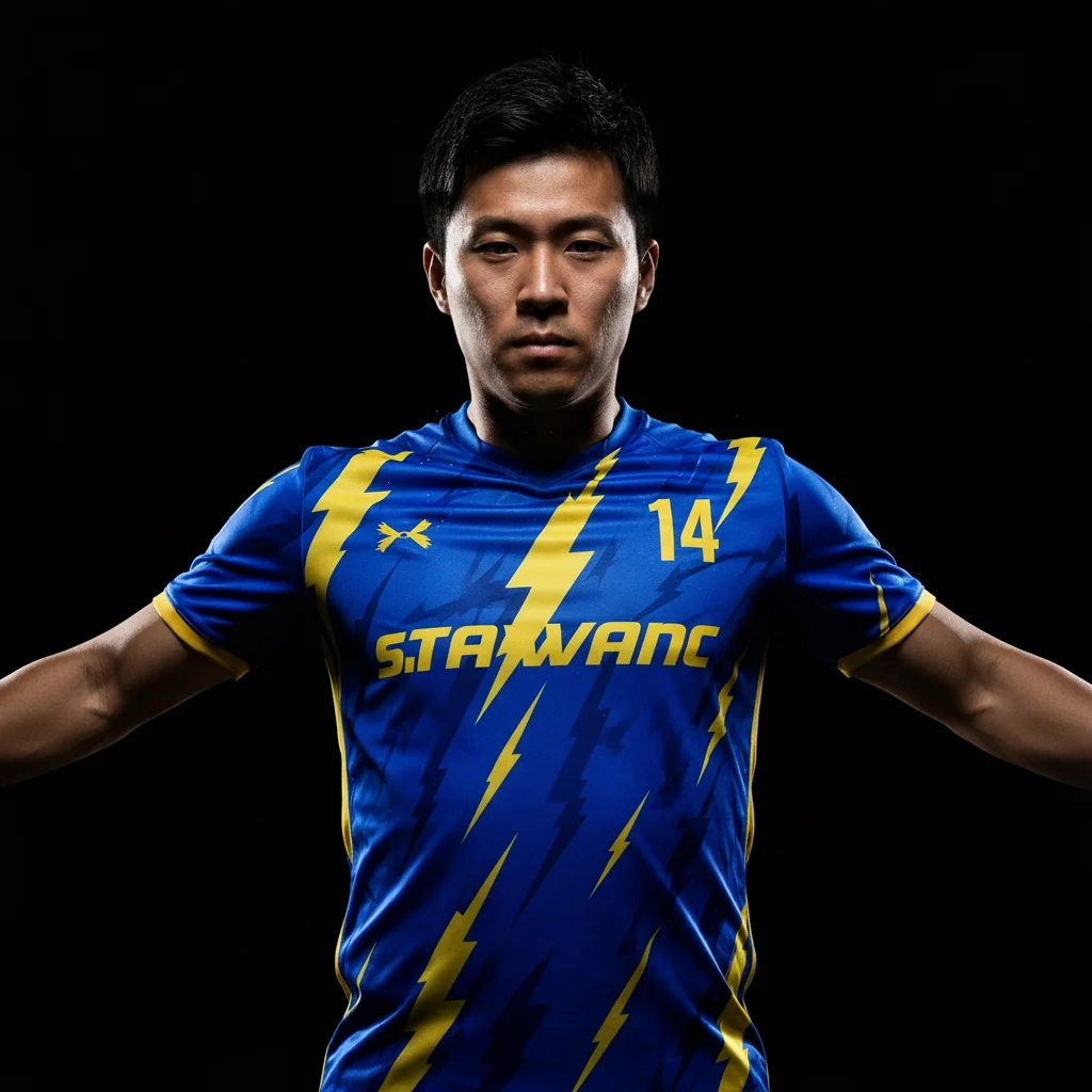 Football player in black helmet and white jersey holding a football