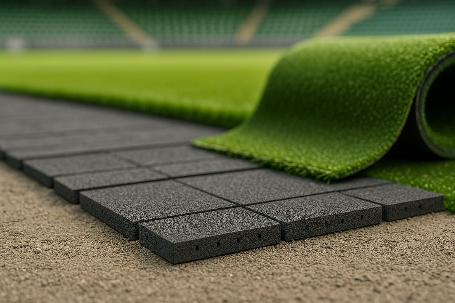Shockpad para campos deportivos